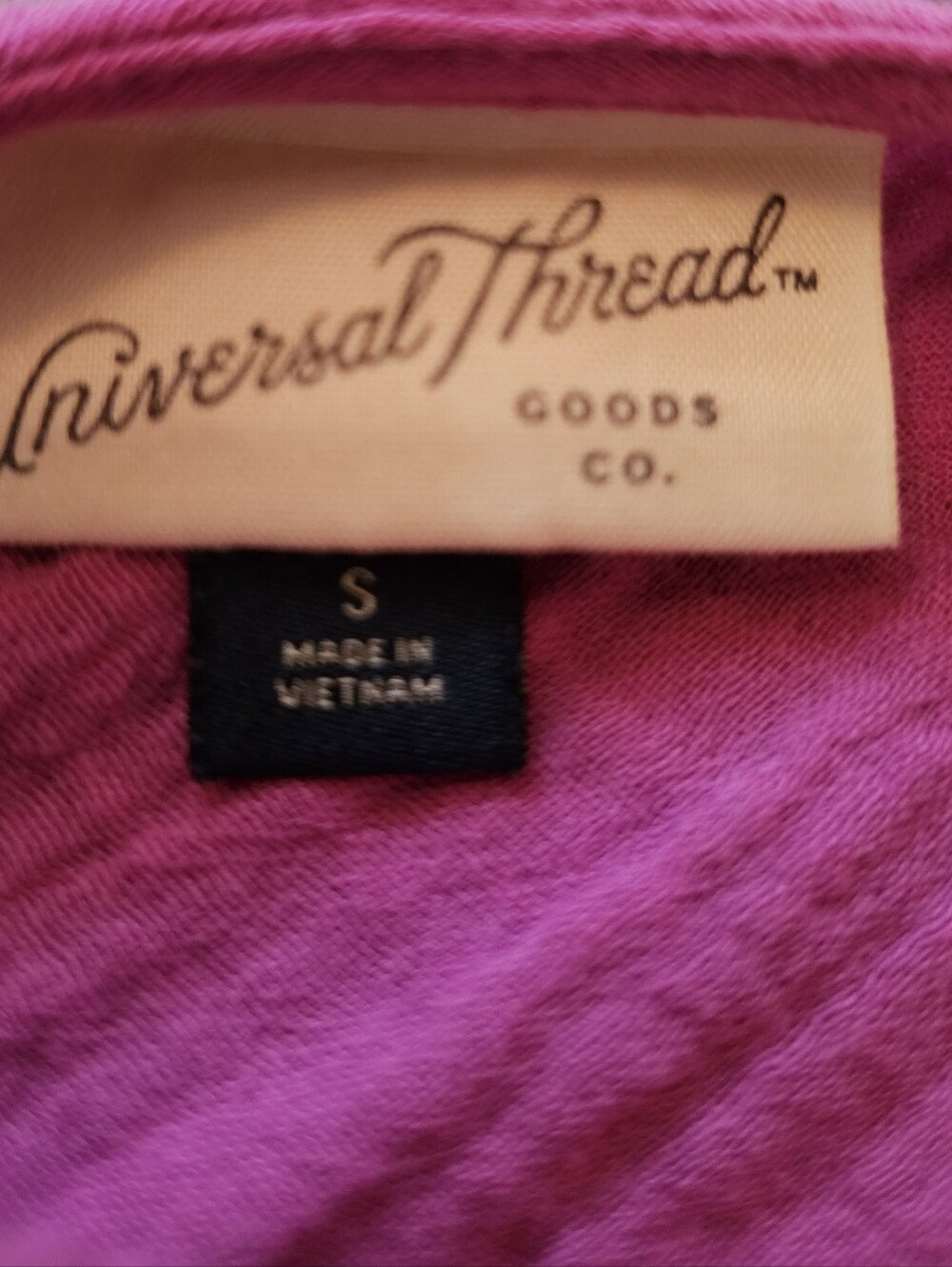 Universal Thread Fuchsia Cotton Tiered Maxi Dress Size S - Picture 5 of 5